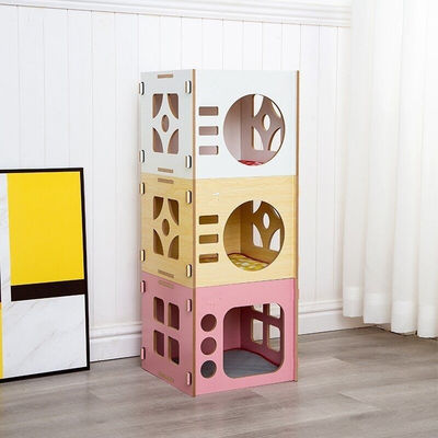 Solid Wood Timber Dog Bed Cat Passage Small Teddy Combination Universal