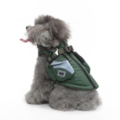 Winter Pet Jacket Dog Clothes Traction Zipper Pattern Stay Warm