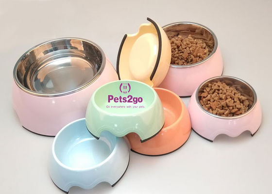 Stainless Steel 350ML 17.5*14*6CM Pet Feeder Bowls