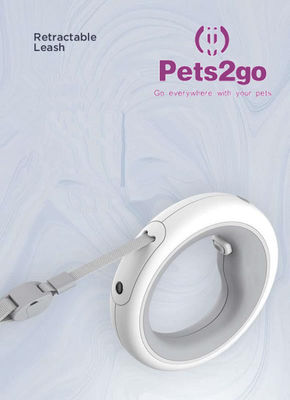 138X30mm Polyester Webbing Hands Free Retractable Dog Leash