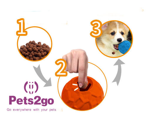 OEM food leakage Soft Rubber Ball for Small Animals