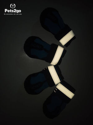 16.5cm Rubber Bottom Reflective Strip Dog Paw Shoes