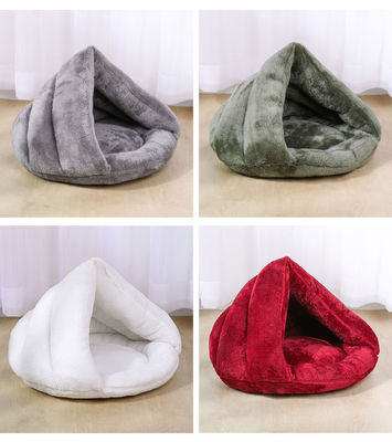 Semi Closed Winter Warm Stocked Cat Nest Bed As Pet Bed Mat