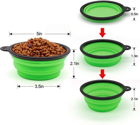Portable Collapsible Dog Water Bowls Portable For Traveling