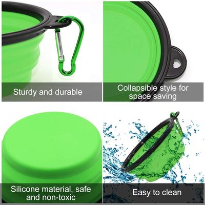 Portable Collapsible Dog Water Bowls Portable For Traveling