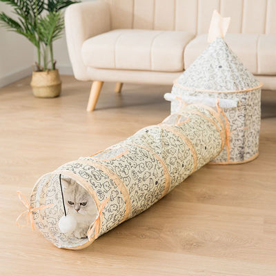 Wire Fixation Four Seasons Collapsible Cat Tunnel Toy