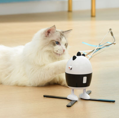 Interactive Funny Vocalize Cat Teaser Toy With Butterfly Electric Automatic Rotating