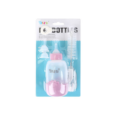 Anti Scalding Silicone Nipple Set 100ml Kitten Feeding Bottle Customization