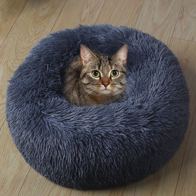 Cushion Polypropylene Plush Round 300g Cat Nest Basket