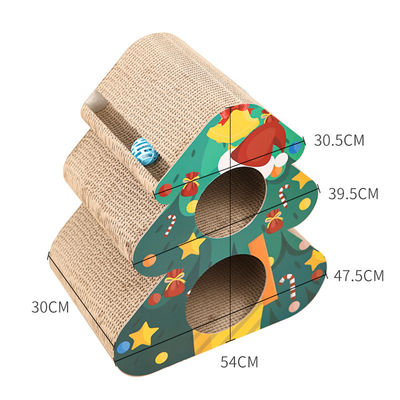 Odm Christmas Tree Cat Scratch Board Pet Chew Toys