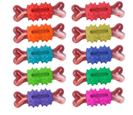 Natural Rubber Bones Safe Chew Toys For Dogs 25x18CM