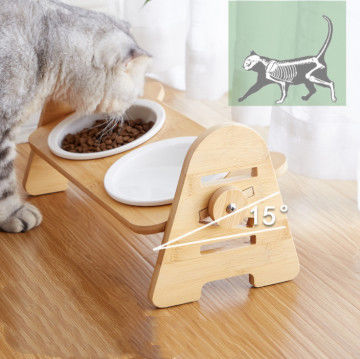Elevated Porcelain Ceramic Raised Dog Bowls For Small Dogs