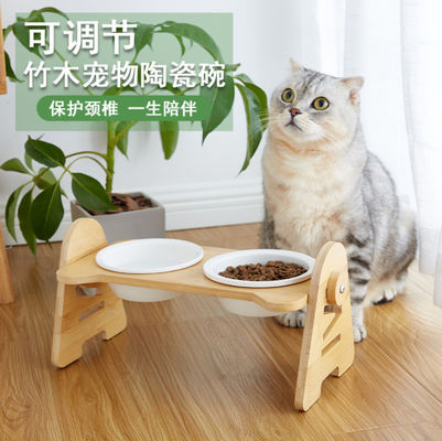 Elevated Porcelain Ceramic Raised Dog Bowls For Small Dogs