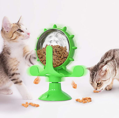 Interactive Training Cat Windmill Toy With Suction Cup For Cat