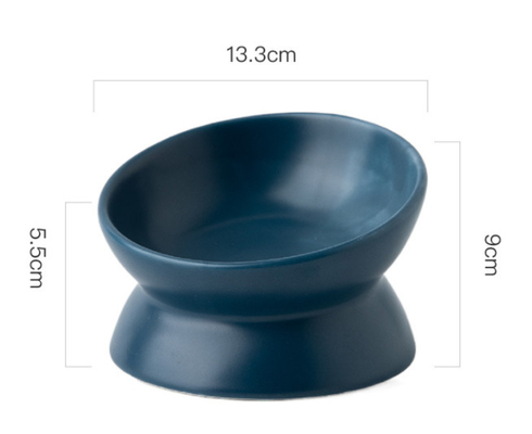 Single Raised Dog Feeder Raised Ceramic Dog Bowls