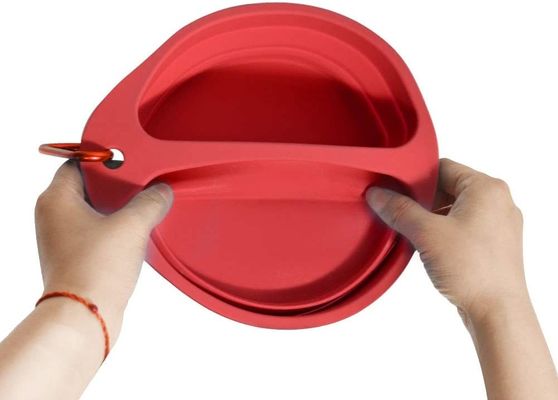 Double Collapsible Dog Bowl BPA Free Food Grade Silicone