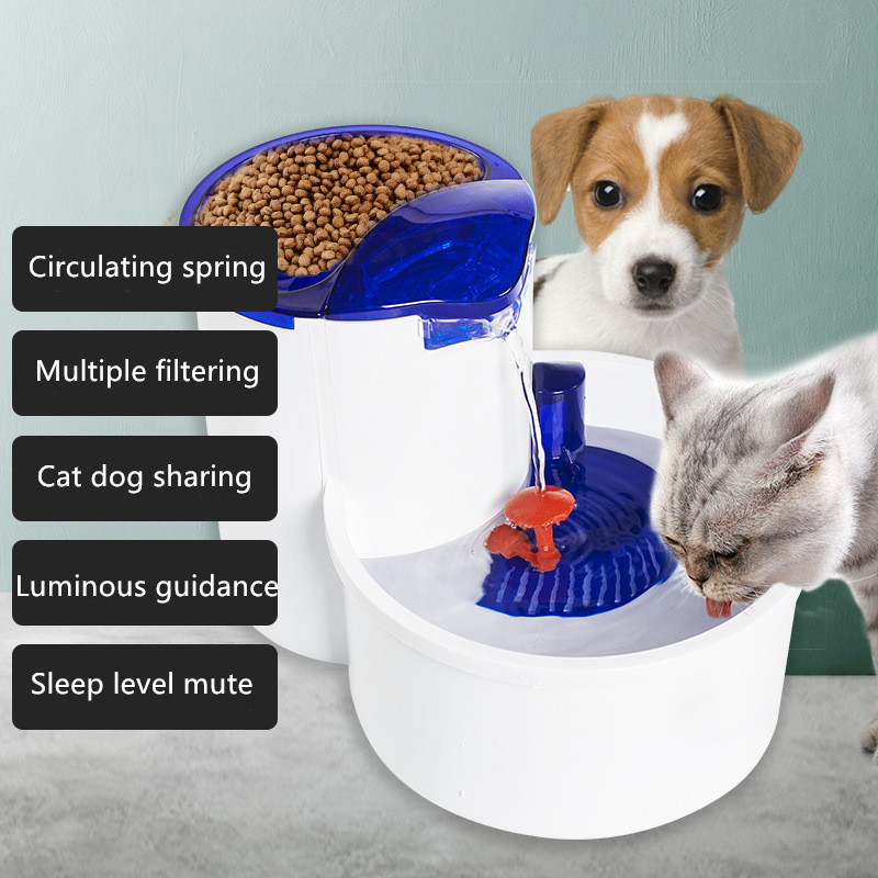 Small Mushroom Pet Water Dispenser Automatic Activated Carbon Filtration