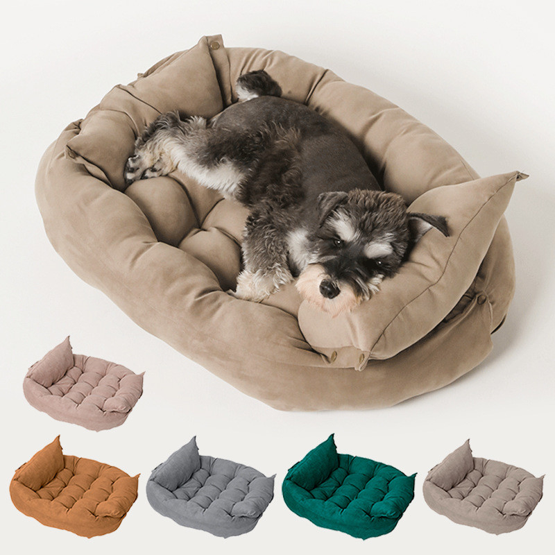 Folding Square Pet Sofa Cushion 100% Cotton Deformable Multifunctional
